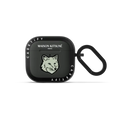 Maison Kitsuné Soft Mint Fox Head Earbuds Case | AirPods 4 & 5 / Earbuds Bounce Case / Charcoal | Image 1