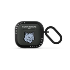 Maison Kitsuné Pure Blue Fox Head Earbuds Case | AirPods 4 & 5 / Earbuds Bounce Case / Charcoal | Image 1