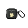 Maison Kitsuné Pastel Yellow Fox Head Earbuds Case | AirPods 4 & 5 / Earbuds Bounce Case / Charcoal | Image 1