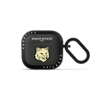 Maison Kitsuné Pastel Yellow Fox Head Earbuds Case | AirPods 4 & 5 / Earbuds Bounce Case / Charcoal | Image 1