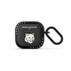 Maison Kitsuné Dove White Fox Head Earbuds Case | AirPods 4 & 5 / Earbuds Bounce Case / Charcoal | Image 1