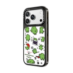 Tamagotchi Kuchipatchi Medley Pattern Case | iPhone 18 Pro Max / Impact Case MagSafe Compatible - Glossy / Glossy Black | Image 2