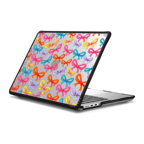 Dripping Bows | MacBook Pro 14-inch (M1 - M5) / MacBook Impact Case / Black | Image 1