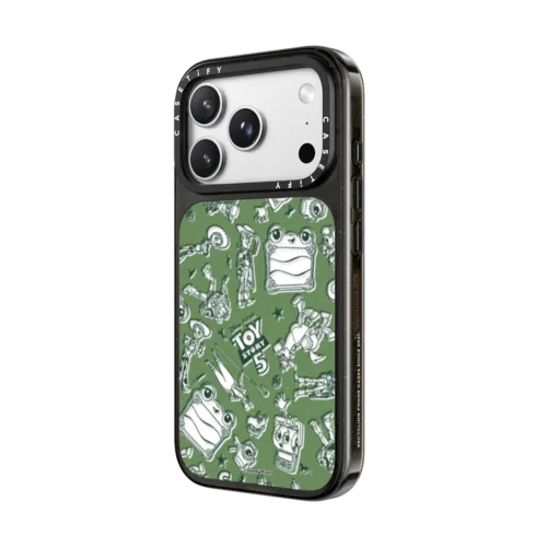 Toy Story 5 Lilypad Pattern Case (Green Version) | iPhone 18 Pro Max / Impact Case MagSafe Compatible - Glossy / Glossy Black | Image 2