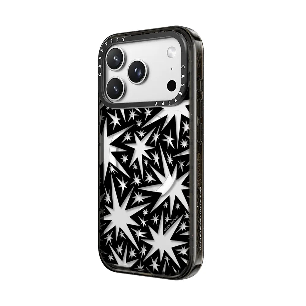 Solar Flair - Black with Cutout Wonky Stars