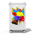 Lobster Pop | 29" Check-In Trunk Suitcase / Bounce Suitcase / Glossy Cloud White | Image 1