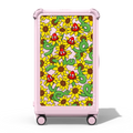 Lobster Sunflower Pattern | 29" Check-In Trunk Suitcase / Bounce Suitcase / Glossy Primrose Pink | Image 1