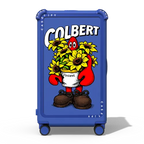 Lobster Sunflower | 29" Check-In Trunk Suitcase / Bounce Suitcase / Cobalt Blue | Image 1