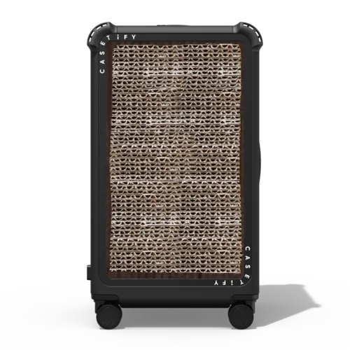 Corrugated | 29" Check-In Trunk Suitcase / Bounce Suitcase / Matte Black | Image 1
