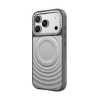 Alloy Ripple Case - Silver on Grey - iPhone 17 Pro