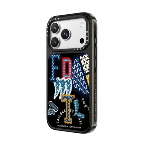 FDMTL Embroidery Case | iPhone 18 Pro Max / Impact Case MagSafe Compatible - Glossy / Glossy Black | Image 2
