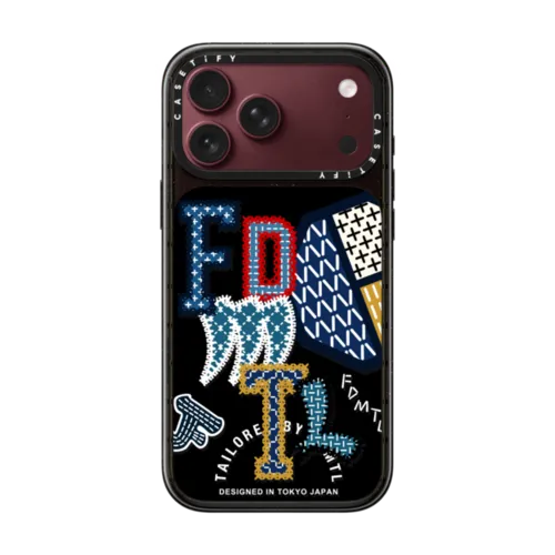 FDMTL Embroidery Case | iPhone 18 Pro Max / Impact Case MagSafe Compatible - Glossy / Glossy Black | Image 1