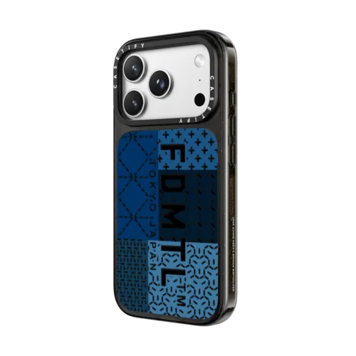 Block Sashiko Case | iPhone 18 Pro Max / Impact Case MagSafe Compatible - Glossy / Glossy Black | Image 2