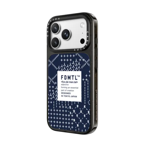 Camo Sashiko Case | iPhone 18 Pro Max / Impact Case MagSafe Compatible - Glossy / Glossy Black | Image 2