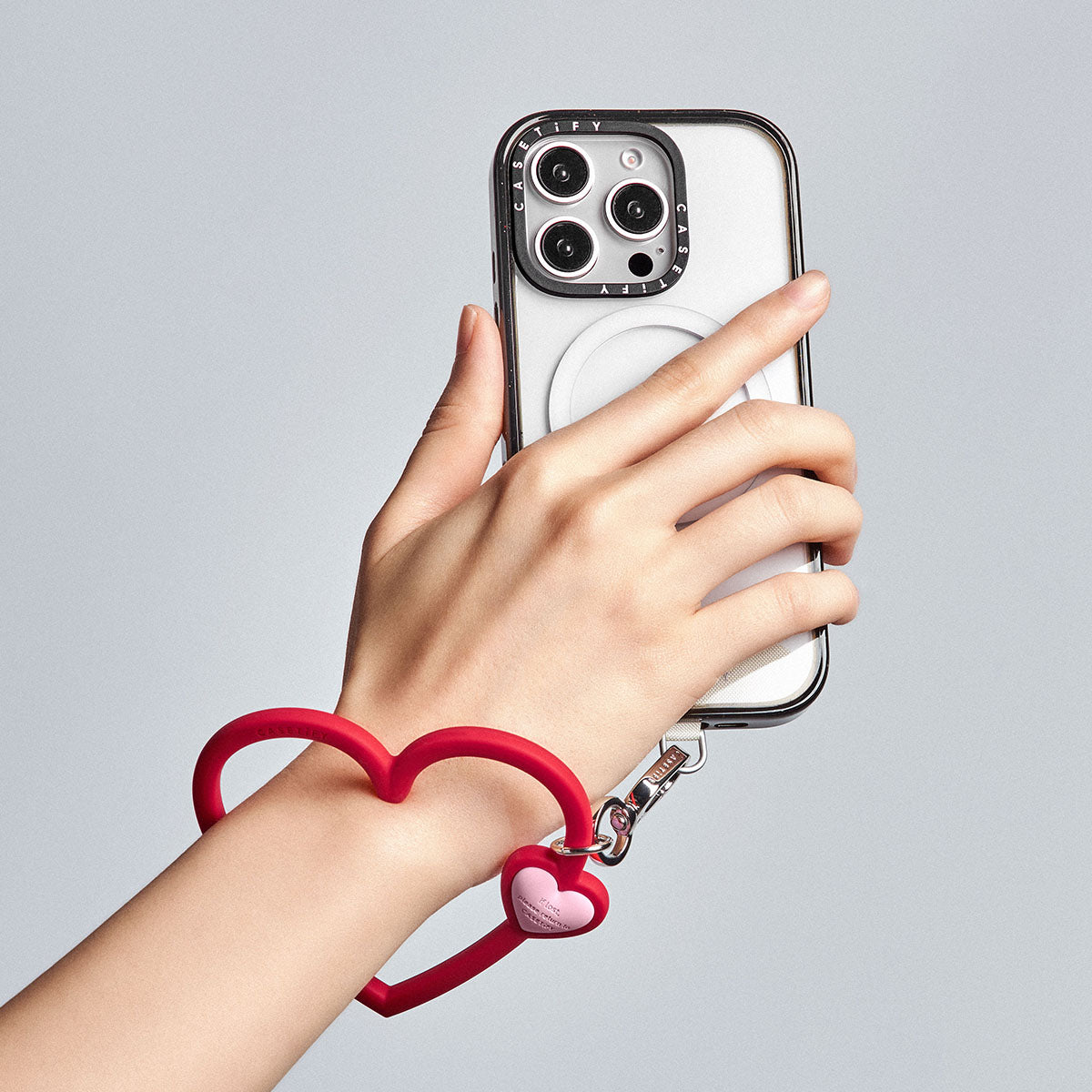 Heart Phone Wristlet - Red Romance
