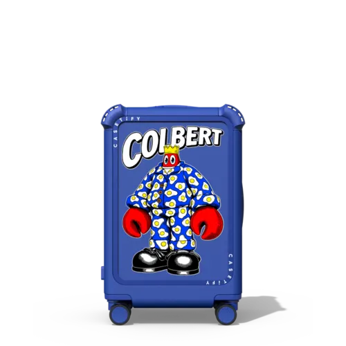 Lobster King | 21" Carry-On Suitcase / Bounce Suitcase / Cobalt Blue | Image 1