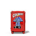 Lobster King | 21" Carry-On Suitcase / Bounce Suitcase / Cherry Red | Image 1