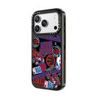Toronto Raptors Sticker Mania Phone Case | iPhone 18 Pro Max / Impact Case MagSafe Compatible - Glossy / Glossy Black | Image 2