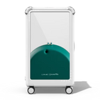Squeeze n Roll 2 - Green | 29" Check-In Trunk Suitcase / Bounce Suitcase / Glossy Cloud White | Image 1