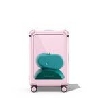 Squeeze n Roll 1 - Green | 21" Carry-On Suitcase / Bounce Suitcase / Glossy Primrose Pink | Image 1