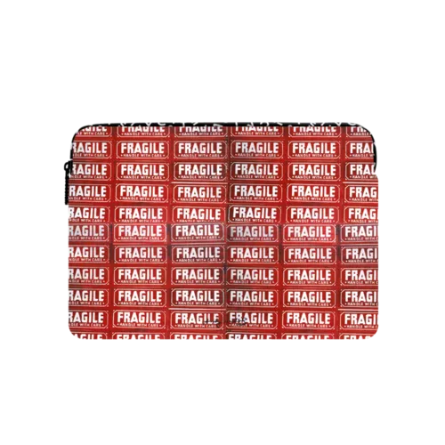 Fragile (1962) Andy Warhol Laptop Sleeve | Large (16") / Impact Laptop Sleeve / Multicolor | Image 1