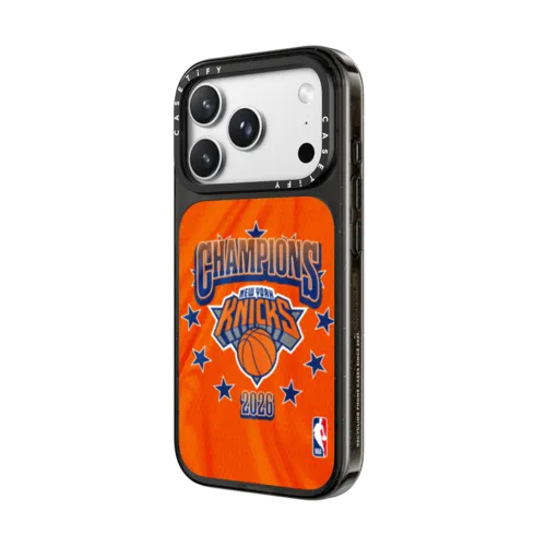 New York Knicks NBA Champion Case | iPhone 18 Pro Max / Impact Case MagSafe Compatible - Glossy / Glossy Black | Image 2