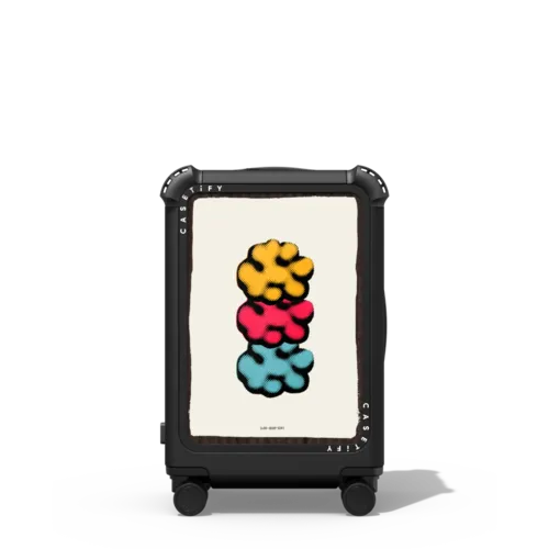 Clouds | 21" Carry-On Suitcase / Bounce Suitcase / Matte Black | Image 1