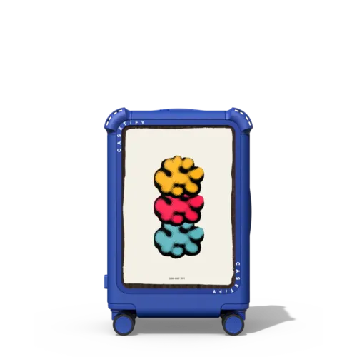 Clouds | 21" Carry-On Suitcase / Bounce Suitcase / Cobalt Blue | Image 1
