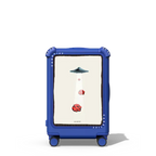 UFO vs Clouds | 21" Carry-On Suitcase / Bounce Suitcase / Cobalt Blue | Image 1