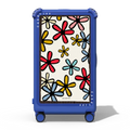Flowers | 29" Check-In Trunk Suitcase / Bounce Suitcase / Cobalt Blue | Image 1
