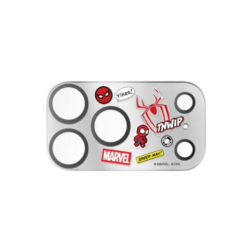 Spider-Man Stickermania Lens Protector | iPhone 17 Pro Max (Lens Protector) / Mirror Camera Lens Protector / Silver | Image 1