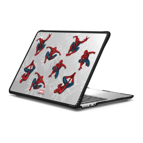 Spider-Man Medley Laptop Case | MacBook Air 13-inch (M2 - M5) / MacBook Impact Case / Black | Image 1