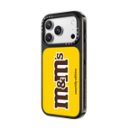 M&M'S Classic Logo Yellow Case - CASETiFY Edition | iPhone 18 Pro Max / Impact Case MagSafe Compatible - Glossy / Glossy Black | Image 2
