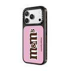 M&M'S Classic Logo Pink Case - CASETiFY Edition | iPhone 18 Pro Max / Impact Case MagSafe Compatible - Glossy / Glossy Black | Image 2
