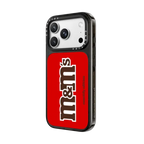 M&M'S Classic Logo Red Case - CASETiFY Edition | iPhone 18 Pro Max / Impact Case MagSafe Compatible - Glossy / Glossy Black | Image 2