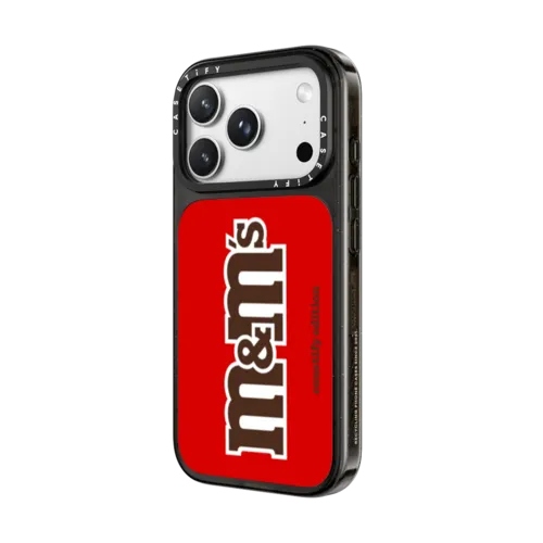 M&M'S Classic Logo Red Case - CASETiFY Edition | iPhone 18 Pro Max / Impact Case MagSafe Compatible - Glossy / Glossy Black | Image 2