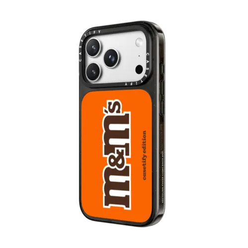 M&M'S Classic Logo Orange Case - CASETiFY Edition | iPhone 18 Pro Max / Impact Case MagSafe Compatible - Glossy / Glossy Black | Image 2