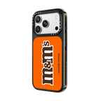 M&M'S Classic Logo Orange Case - CASETiFY Edition | iPhone 18 Pro Max / Impact Case MagSafe Compatible - Glossy / Glossy Black | Image 2