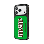 M&M'S Classic Logo Green Case - CASETiFY Edition | iPhone 18 Pro Max / Impact Case MagSafe Compatible - Glossy / Glossy Black | Image 2