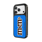 M&M'S Classic Logo Blue Case - CASETiFY Edition | iPhone 18 Pro Max / Impact Case MagSafe Compatible - Glossy / Glossy Black | Image 2