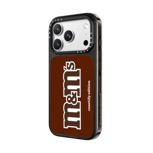 M&M'S Classic Logo Brown Case - CASETiFY Edition | iPhone 18 Pro Max / Impact Case MagSafe Compatible - Glossy / Glossy Black | Image 2