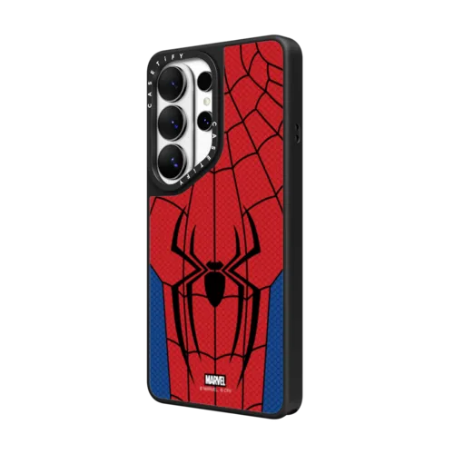 Spider-Man New Suit Case | Galaxy S26 Ultra / Mirror Magnetic Case / Silver on Black | Image 2
