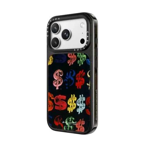 Dollar Signs (1981) Andy Warhol | iPhone 18 Pro Max / Impact Case MagSafe Compatible - Glossy / Glossy Black | Image 2