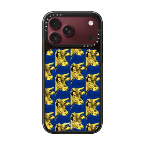 Cows Wallpaper (1971) Andy Warhol | iPhone 18 Pro Max / Impact Case MagSafe Compatible - Glossy / Glossy Black | Image 1