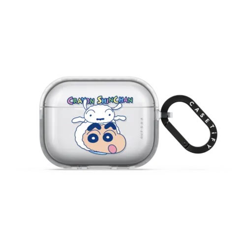 Shinchan & Shiro Earbuds Case | AirPods Pro 3 / Earbuds Impact Case / Frost | Image 1