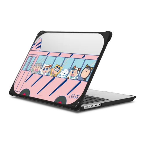Kasukabe Boeitai Laptop Case | MacBook Pro 14-inch (M1 - M5) / MacBook Bounce Case / Black | Image 1