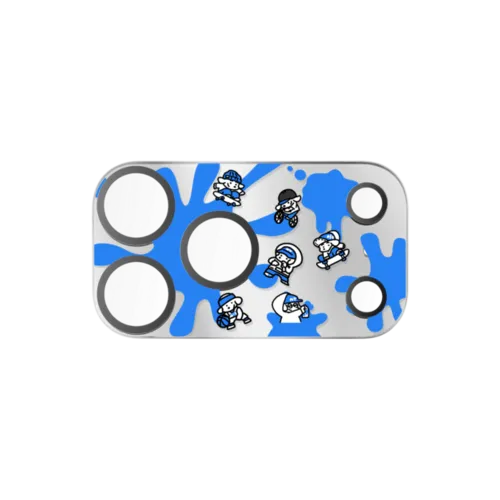 Mini JOHN (Sticker Mania) | iPhone 17 Pro Max (Lens Protector) / Mirror Camera Lens Protector / Silver | Image 1