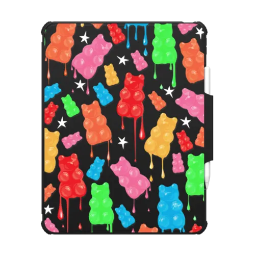 Melting Gummy Bears | iPad Pro 13-inch (M4/M5) / iPad Impact Folio Case / Black | Image 1