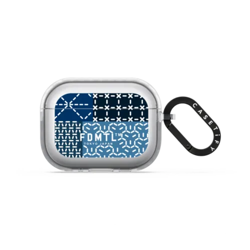 Block Sashiko Earbuds Case | AirPods Pro 3 / Earbuds Impact Case / Frost | Image 1
