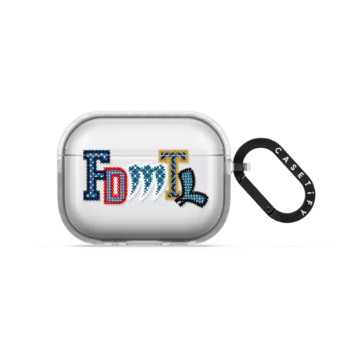 FDMTL Embroidery Earbuds Case | AirPods Pro 3 / Earbuds Impact Case / Frost | Image 1